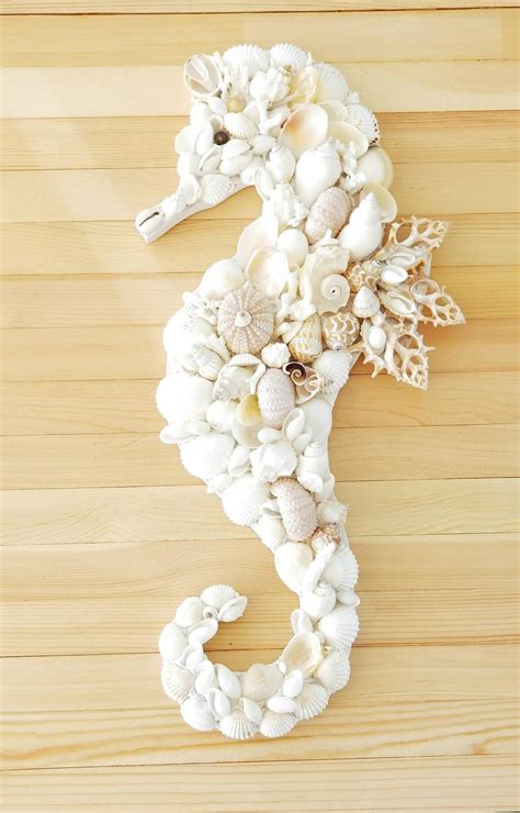 Seashell Seahorse Shell Seahorse Seahorse Shell Art Beach Decor