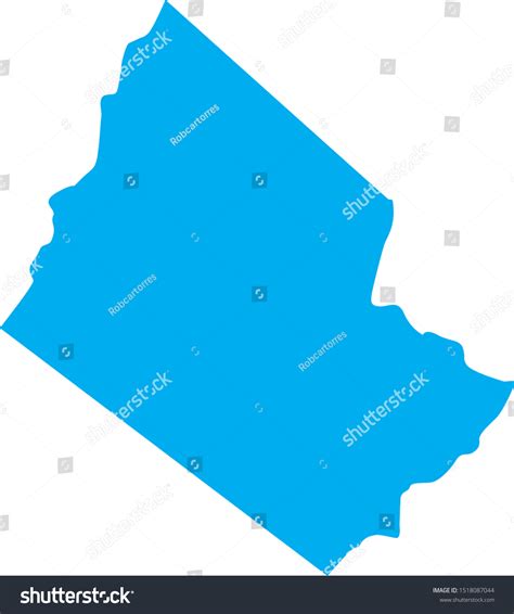 rockingham county map in state of Virginia - Royalty Free Stock Vector