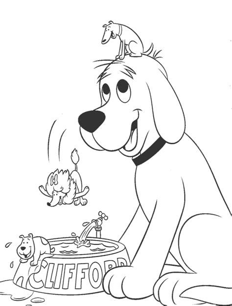 Clifford the big red dog coloring pages. Printable Coloring Pages: Clifford Coloring Page