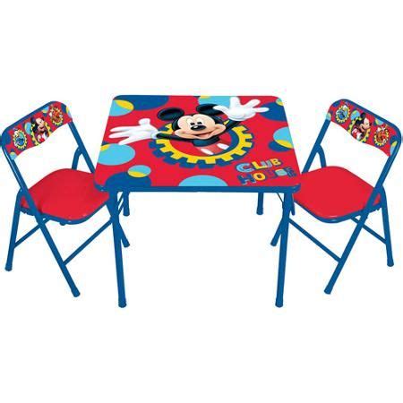 Vinyl surface is washable and is made of sturdy metal tubular construction. Disney Mickey Mouse Clubhouse Capers Activity Table Set ...