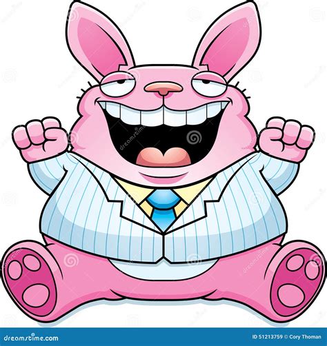 Cartoon Fat Easter Bunny Suit Stock Vector Image 51213759