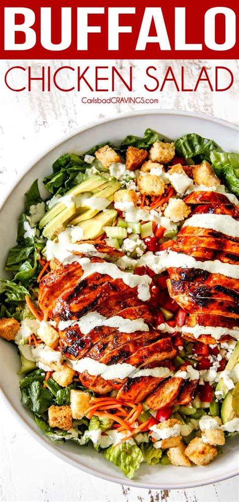 Buffalo Chicken Salad Blue Cheese Dressing Carlsbad Cravings