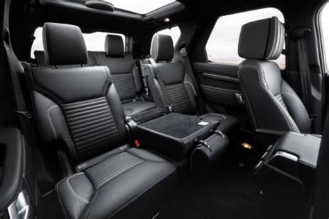 Still around 36 mpg on the highway. The 2nd row seats of the 2017 Land Rover Discovery HSE Luxury | Torque News