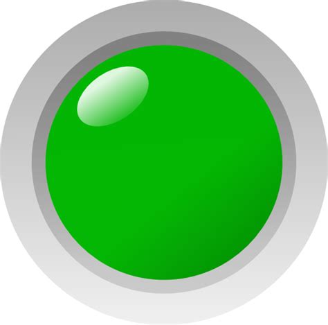 Green Led On Clip Art At Vector Clip Art Online Royalty