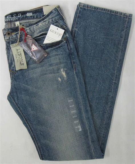 Guess Lincoln Denim Jeans Mens Guess Lincoln Slim Fit Low Rise