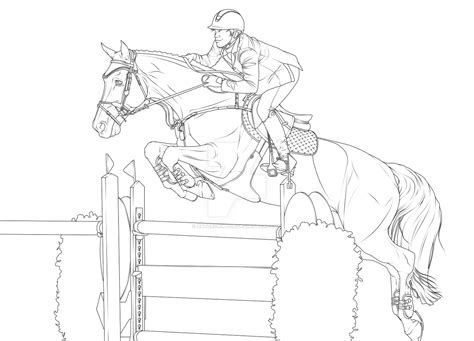 Horse Show Jumping Coloring Pages Page Sketch Coloring Page Even, you can create it realistic, printable, and free.