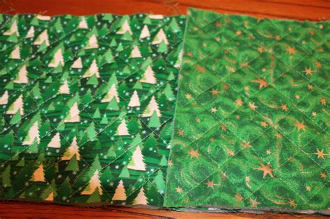 Free Reversible Pre Quilted Christmas Fabric Sewing