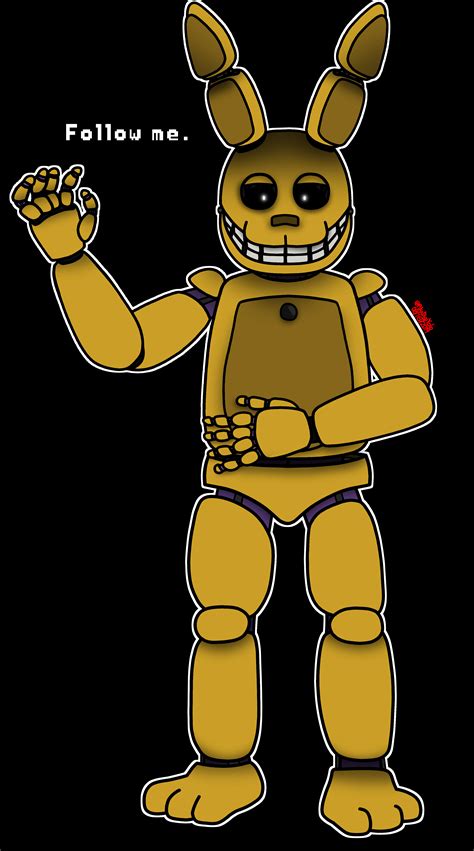 Someone Wanted To See Me Draw Spring Bonnie So Here He Is Being Worn