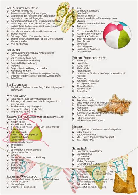 Darum sind unsere reiseberichte top!.weil sie unsere routen als karten enthalten! Downloads - Die Urlaubscheckliste! - ordnungsliebe
