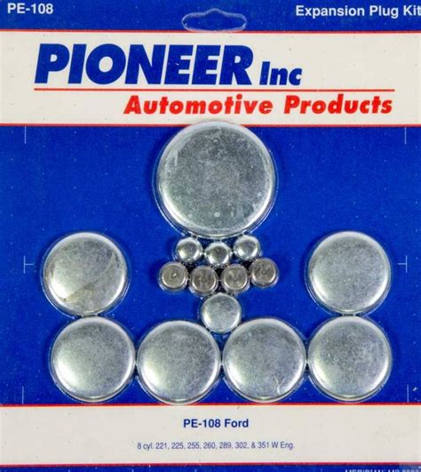 Pioneer 302 Ford Freeze Plug Kit Steel Pe108