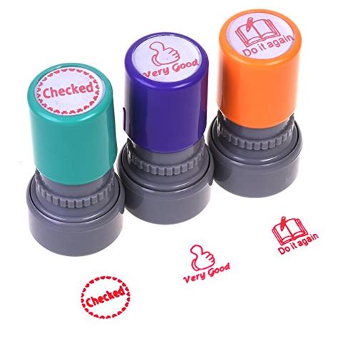 Cosmos Pack Of 3 Teachers Self Inking Rubber Stamps Teacher Review