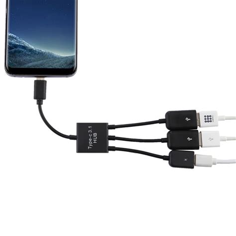 Additional accessories such as networking cables and power connectors are also heavily used. Portable USB-C / Type-C Male to Dual USB Ports Female ...