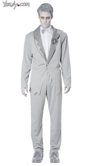 Ghostly Groom Costume Dead Groom Costume Ghost Groom Costume Mens