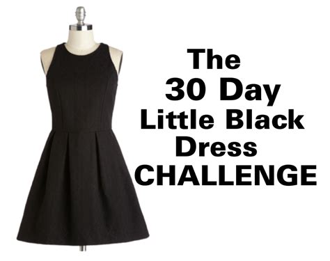 Fitness Challenge 30 Day Little Black Dress Challenge Stylish Life