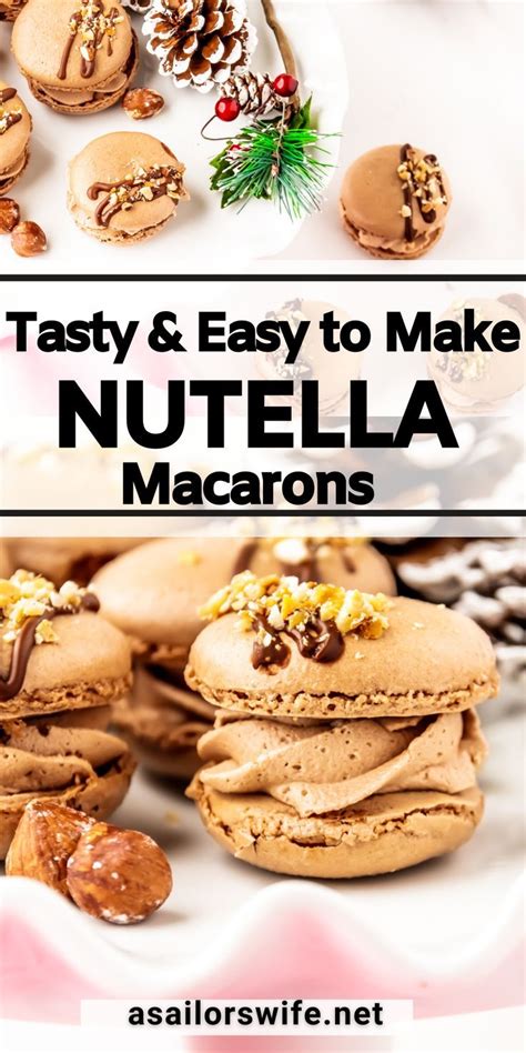 Yummy Treats Delicious Desserts Yummy Food Nutella Macarons Macaron