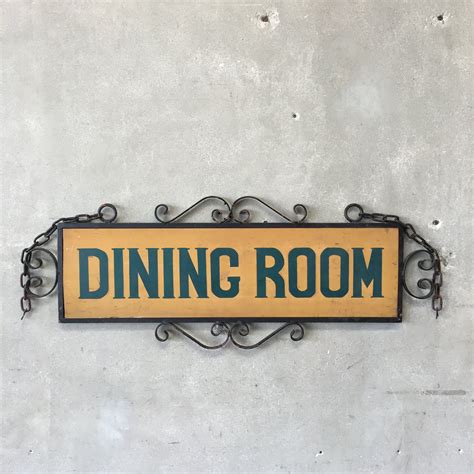 Vintage Dining Room Sign Vintage Dining Room Dining Room Sign