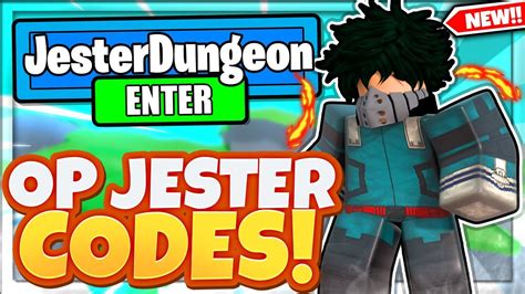 These New Jester Dungeon Update Codes Give Op Rewards In Boku No
