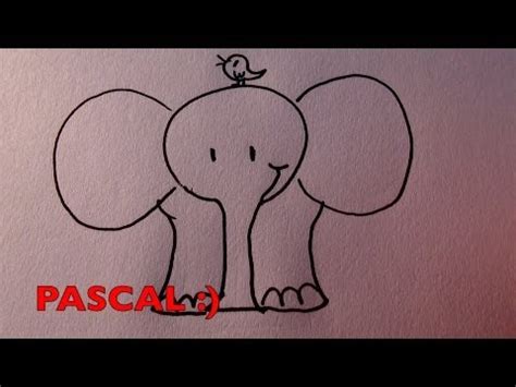 Dessiner un chat de dessin anime , etape 5. Dessine un Eléphant mignon ♥♥ Facile! - YouTube