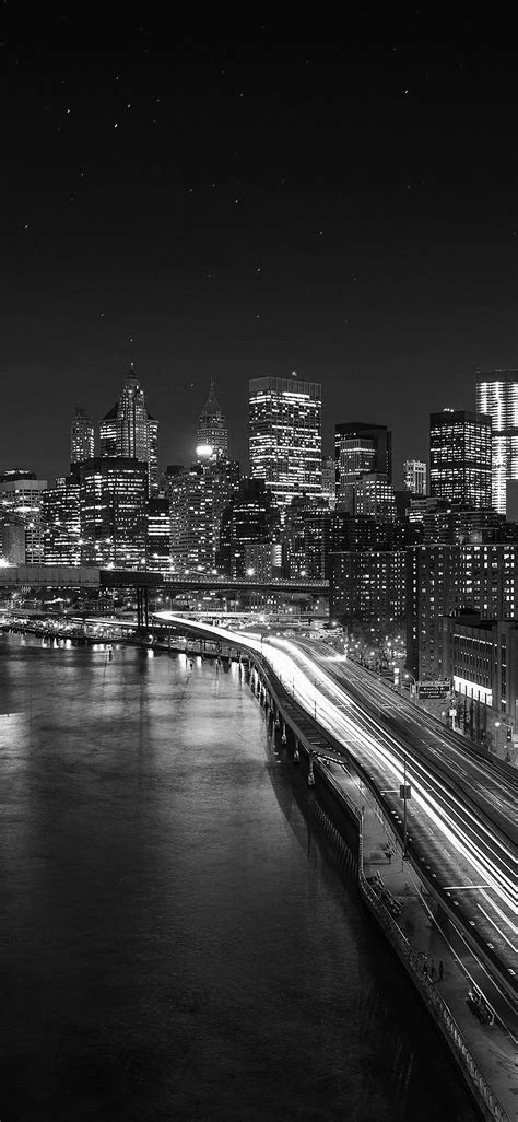 City Lights Black And White Wallpapers On Wallpaperdog