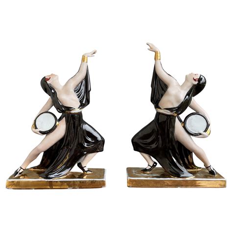 Art Deco Bronze Sculpture Of A Nude Dancer By Emmanuel Andrew Cavacos