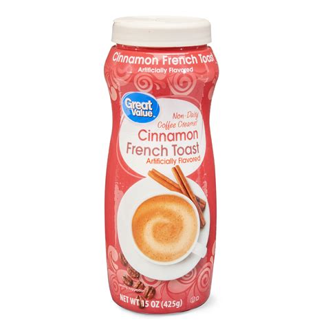 Great Value Non Dairy Coffee Creamer Cinnamon French Toast 15 Oz