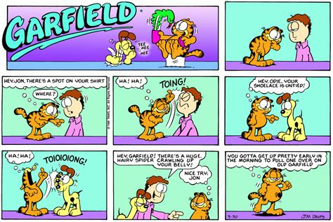 Garfield Daily Comic Strip On March 30th 1986 Garfield Comics