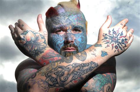 ink redible britain s most tattooed man pays to have them removed so he can start again