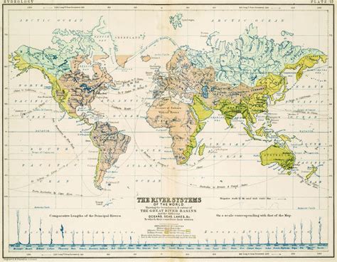 Indicates that the link will show the location on the map. Rivers Map of the world 1861 (18443323) Photographic Print