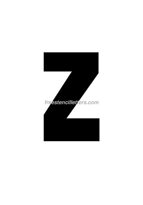 Print 9 Inch Z Letter Stencil Free Stencil Letters