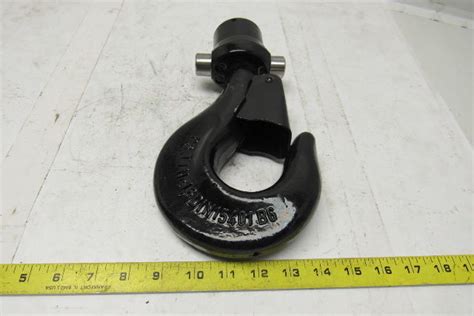 Forge Crane Hook Machined Wsafety Latch Nr16 Bullseye Industrial Sales