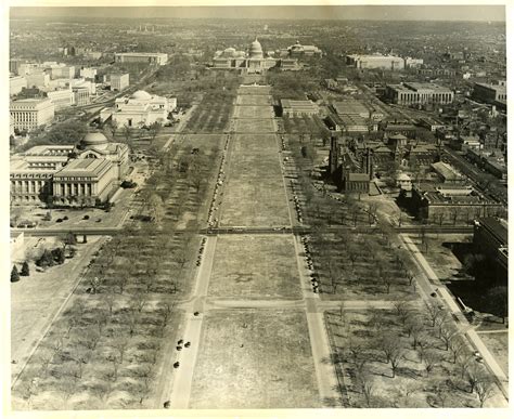Aerial Photograph Of The National Mall And United States Capitol In