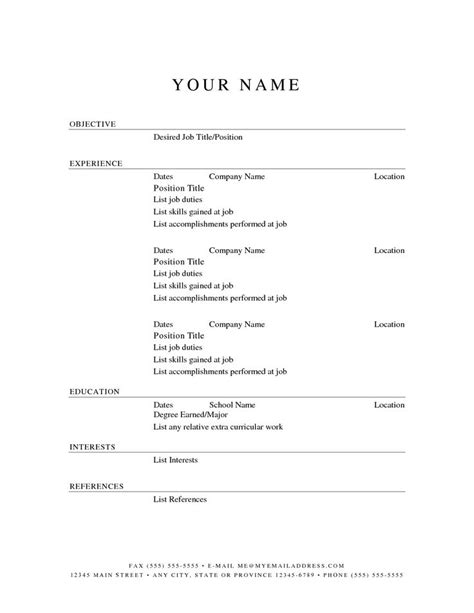 Available in multiple file formats like word, photoshop, illustrator and indesign. printable resume templates | free printable resume template | Adorable puppies | Free printable ...