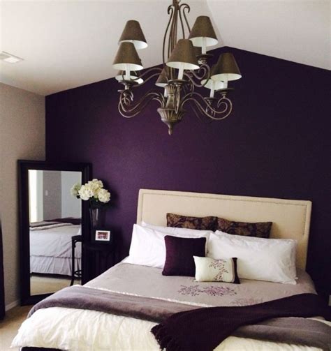 Purple Vintage Bedroom With Floral Pattern