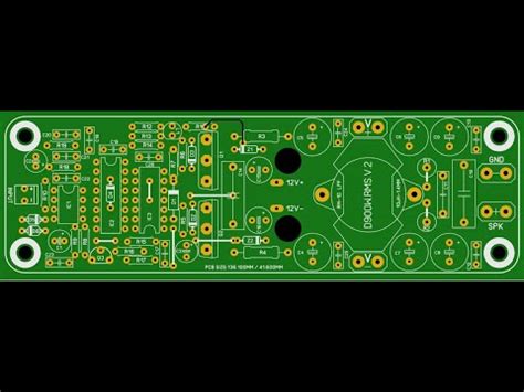 W Amplifier Diy Class D Audio Amplifier Circuit Pcb Layout Youtube