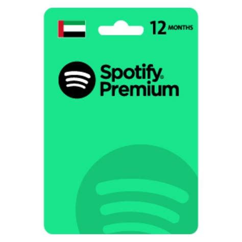 Spotify Premium Digital Card 12 Months Uae Account
