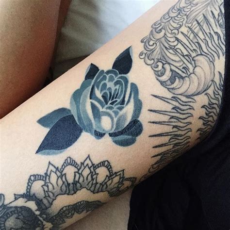 Sasha Unisex On Instagram Healed Rosetattoo Blackandgrey