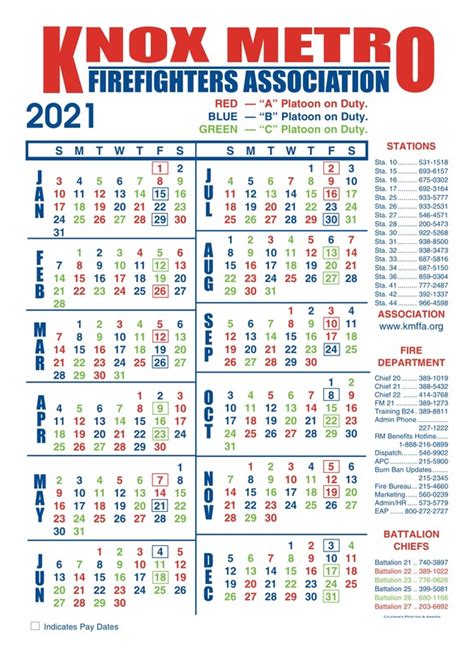 2021 Fire Department Shift Calendar Calendar Printables Free Blank