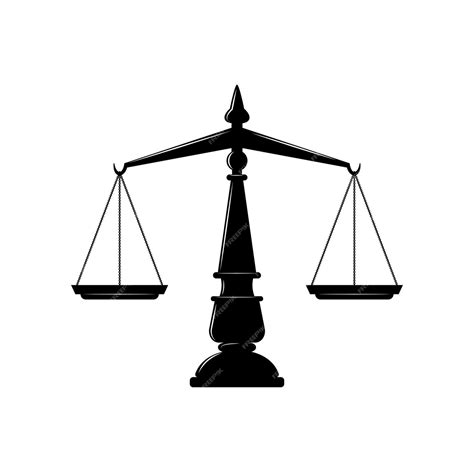 Premium Vector Themis Scales Isolated Symbol Of Law And Justice
