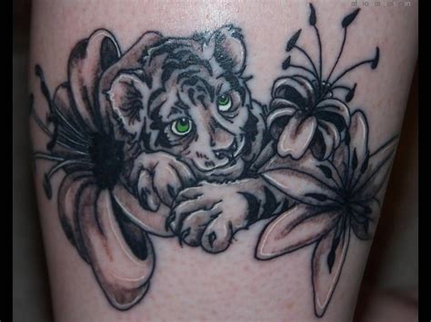 Realistic Baby Tiger Cubs Tattoo Ideas Petpress White Tiger
