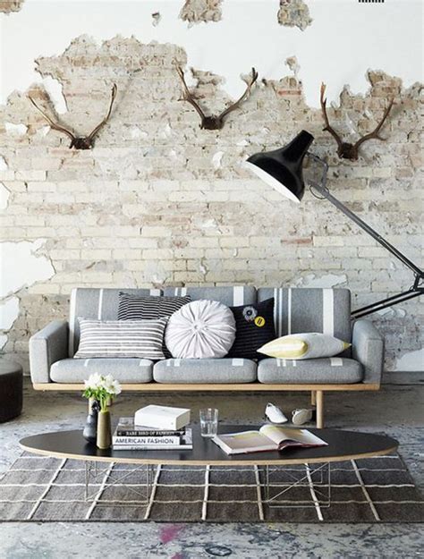 77 Cool Living Rooms With Brick Walls Digsdigs Decor Living Room
