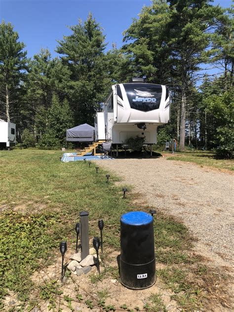 Pine Ridge Campground In Acton Me Site 55 Back In 30 Ft