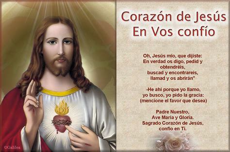 S De Oraciones Estmpas Con Oraciones Al Sagrado Corazón De Jesús