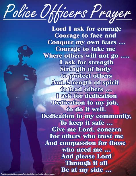 Short Police Officer Prayer