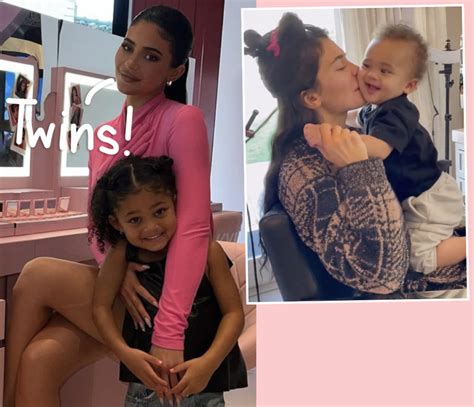 Kylie Jenners New Pics Prove Son Aire Looks Just Like Daughter Stormi So Cute Perez Hilton