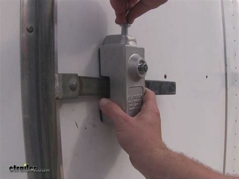 Blaylock Door Lock For Enclosed Trailers Aluminum Push Button