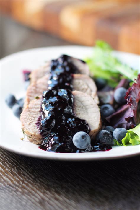 The butter creates a sauce but if you would like a gravy, the gravy in my pork medallions. Pork Tenderloin with Blueberry Sauce