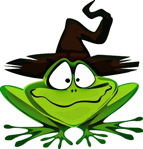 Clipart Frog Wearing Witchs Hat Halloween Clipart Cute Frogs