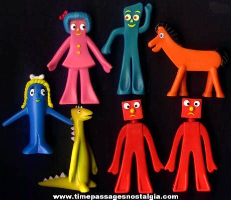 Gumbie The Picture Shows A View Of All Different Gumby Character Playset Gumby