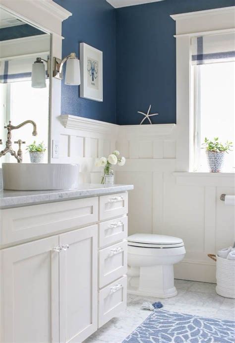 20 Blue And White Bathroom Decorating Ideas Pimphomee