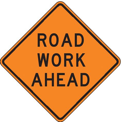 Lyle Road Work Ahead Traffic Sign Sign Legend Road Work Ahead Mutcd